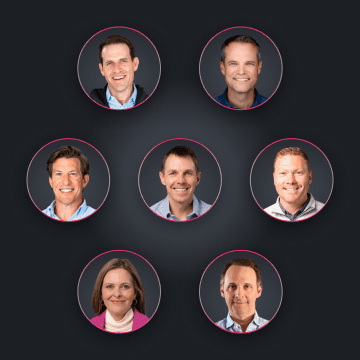Ibotta's Senior leadership team arranged in a grid
